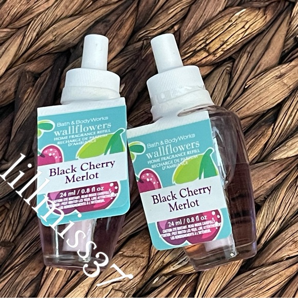 2X BLACK CHERRY MERLOT Bath & Body Works Wallflower Refill Bulb Bundle - Picture 4 of 4